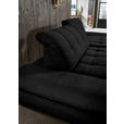 ECKSOFA in Mikrofaser Anthrazit  - Anthrazit/Schwarz, Design, Textil/Metall (290/198cm) - Xora