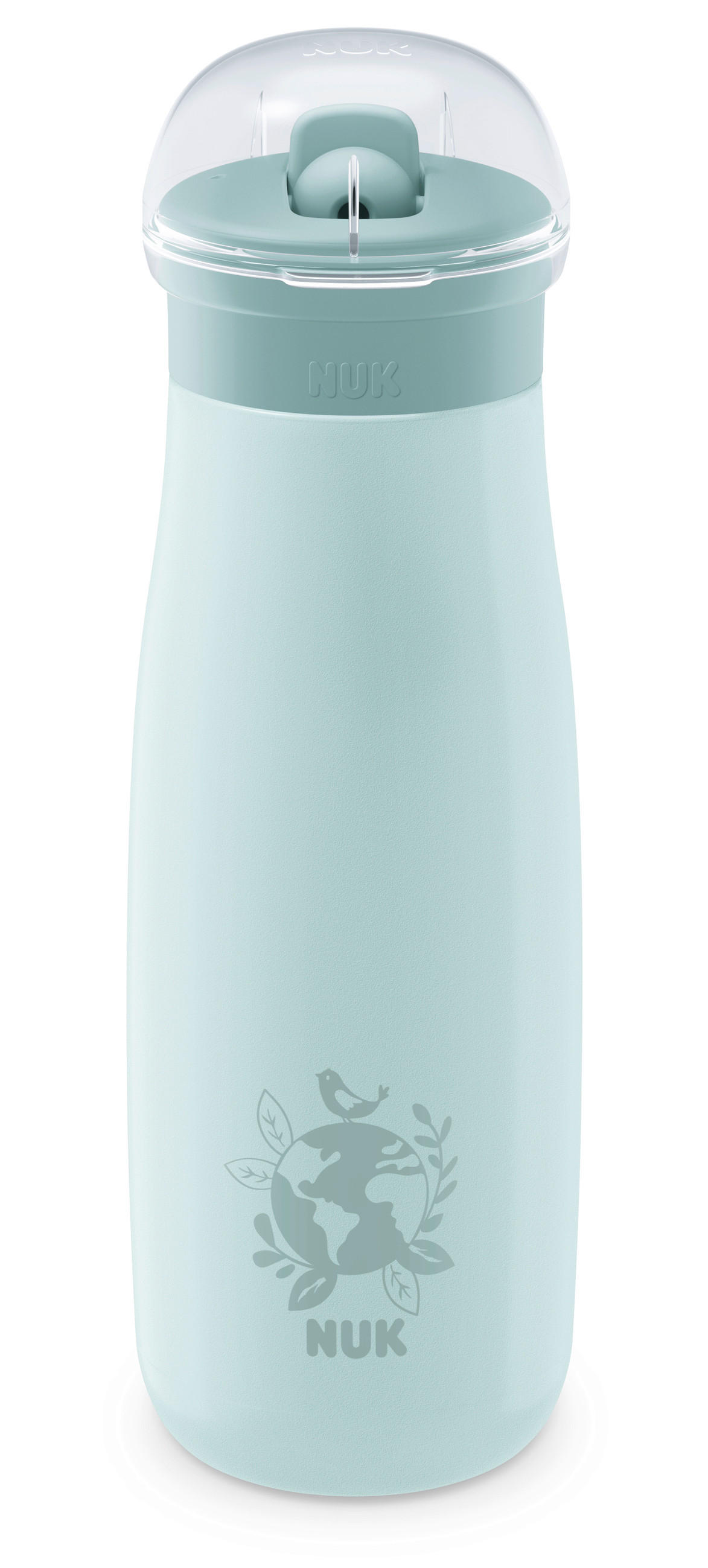 KINDERTRINKFLASCHE Mini-Me Flip  - Multicolor/Mintgrün, Basics, Kunststoff/Metall (7/7,2/26,4cm) - NUK