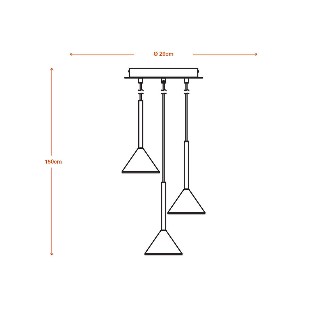 LED-PENDELLEUCHTE 29/150 cm  - Design, Metall (29/150cm) - Ledvance