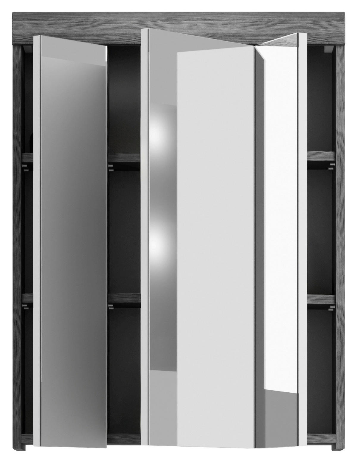 SPIEGELSCHRANK 60/79/18 cm  - Anthrazit/Grau, MODERN, Holzwerkstoff (60/79/18cm) - MID.YOU