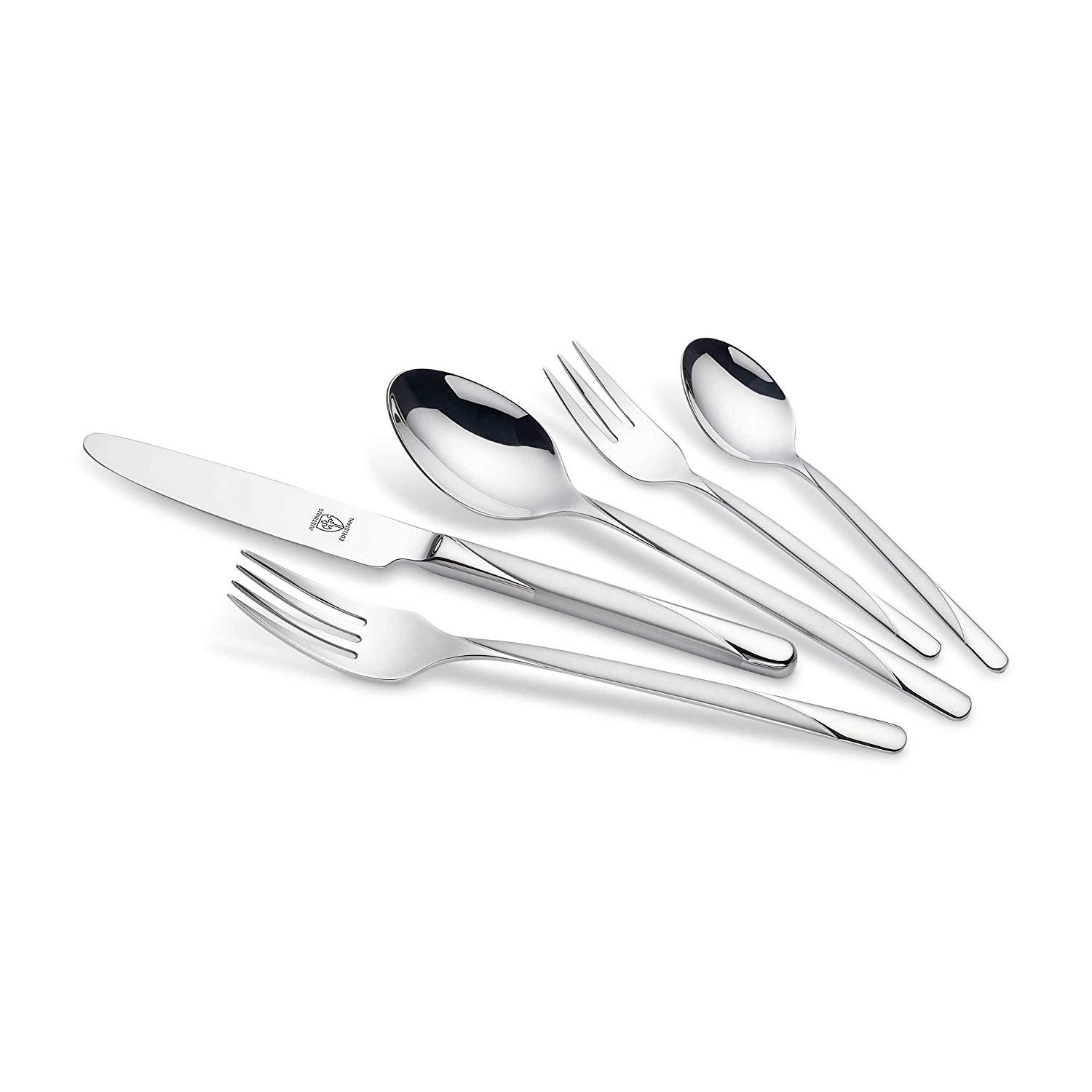 SET PRIBORA ZA JELO  60-dijelni      - boje oplemenjenog čelika, Konvencionalno, metal (50/40/6cm) - Justinus