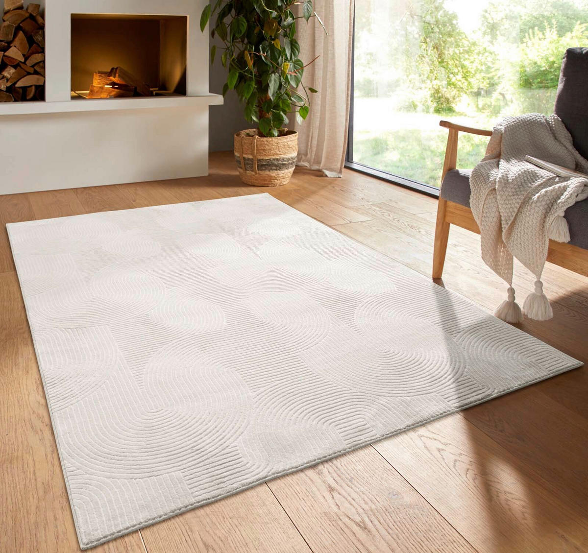 WEBTEPPICH 240/340 cm Homestyle Creme  - Creme, Design, Textil (240/340cm) - Novel