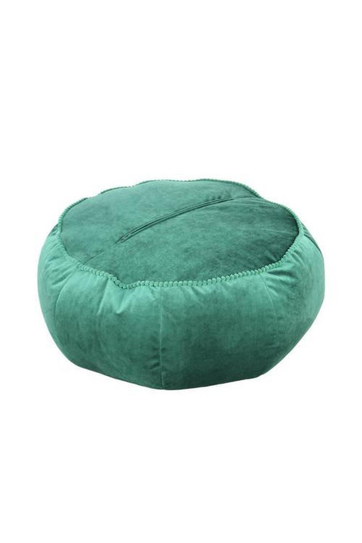 TABURETKA „PUFF“, 65/35/65 cm - zelená, Modern, textil (65/35/65cm) - Livetastic