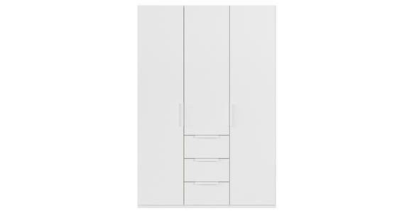 DREHTÜRENSCHRANK 151/223/61 cm,  in Weiß, 3-türig  - Weiß, Basics, Holzwerkstoff/Metall (151/223/61cm) - Novel