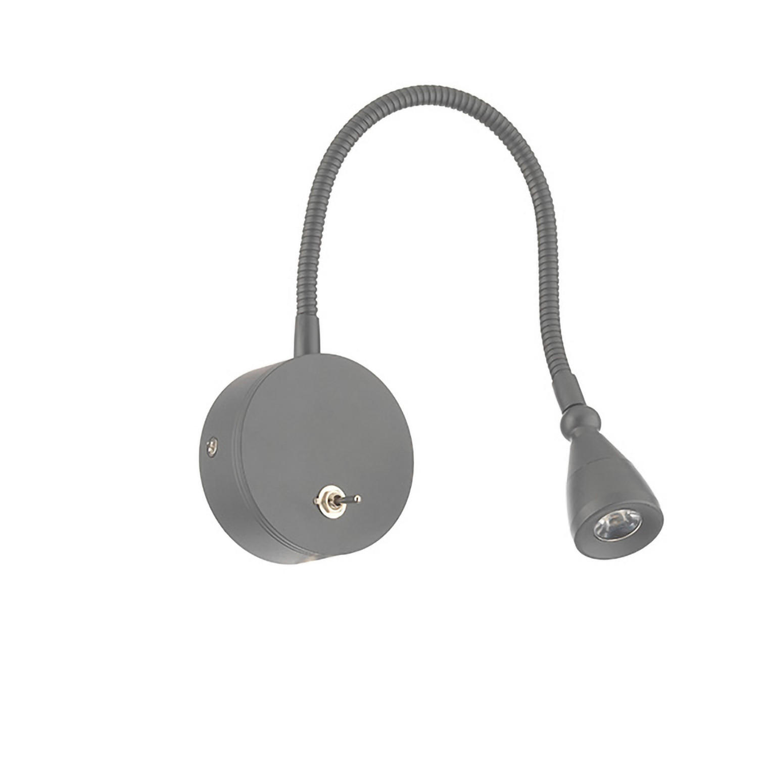 XXXLutz Led-Wandleuchte Grau 7x40x7 cm