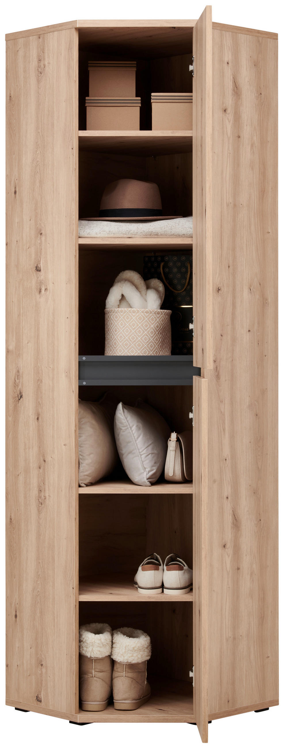 ECKSCHRANK 60/210/60 cm Eiche Artisan  - Eiche Artisan, KONVENTIONELL, Holzwerkstoff (60/210/60cm) - Xora