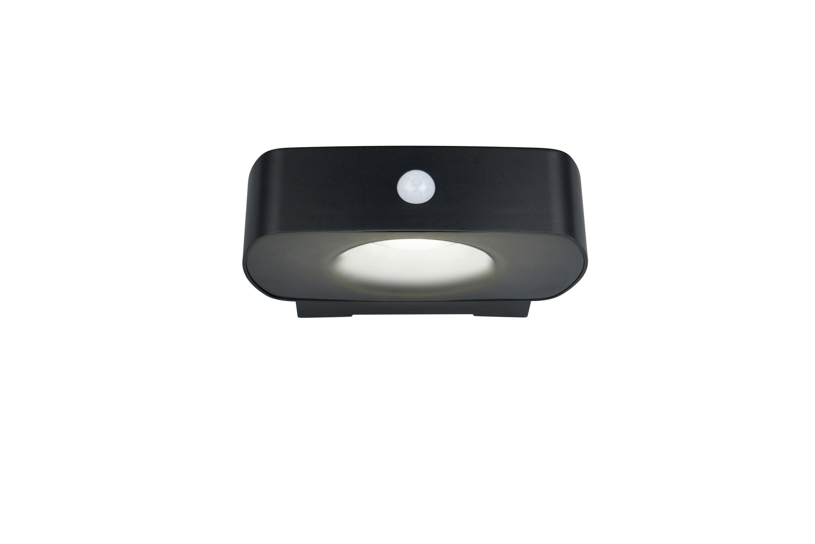 VÄGGLAMPA FÖR UTOMHUS - svart, Design, plast (21,5/6/15,5cm)