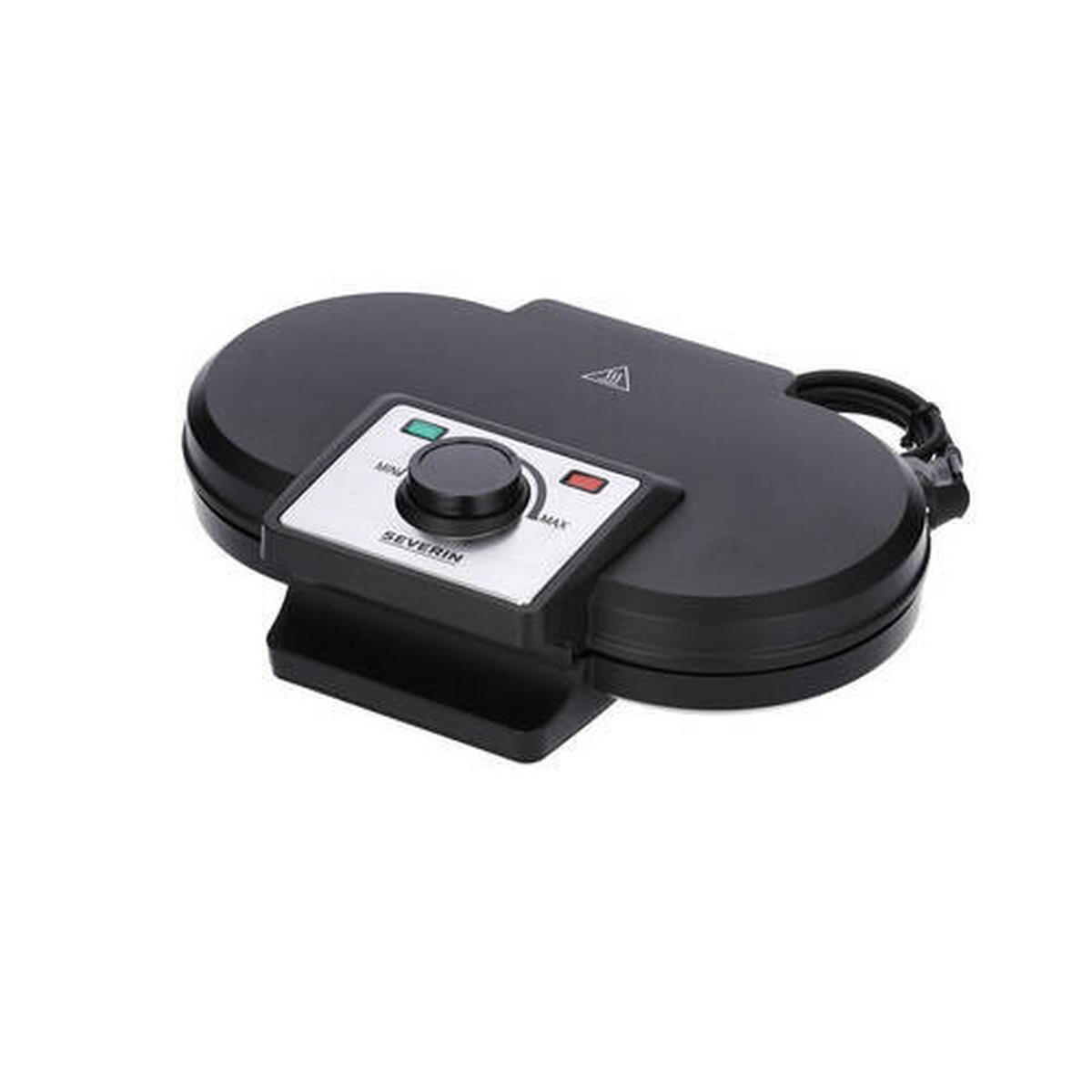 WAFFELEISEN  - Schwarz, Basics, Metall (24,2/10/35,1cm) - Severin