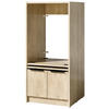 WASCHMASCHINENSCHRANK 70/150/68 cm  in Eichefarben  - Eichefarben/Schwarz, Basics, Holzwerkstoff/Kunststoff (70/150/68cm) - MID.YOU