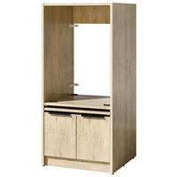 WASCHMASCHINENSCHRANK 70/150/68 cm  in Eichefarben  - Eichefarben/Schwarz, Basics, Holzwerkstoff/Kunststoff (70/150/68cm) - MID.YOU