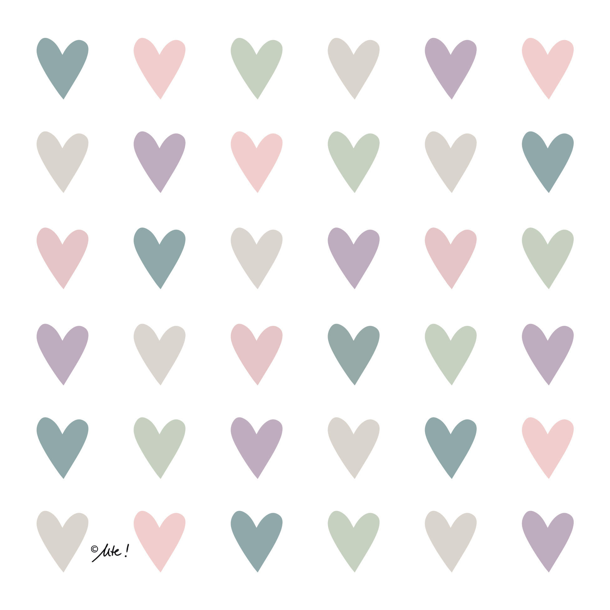 Serviette Heart Infusion Love