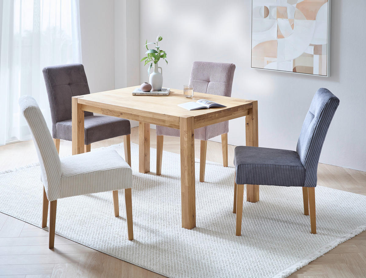 JEDÁLENSKÝ STÔL, divoký dub, farba duba, 120/80/75 cm - farba duba, Konventionell, drevo (120/80/75cm) - Carryhome