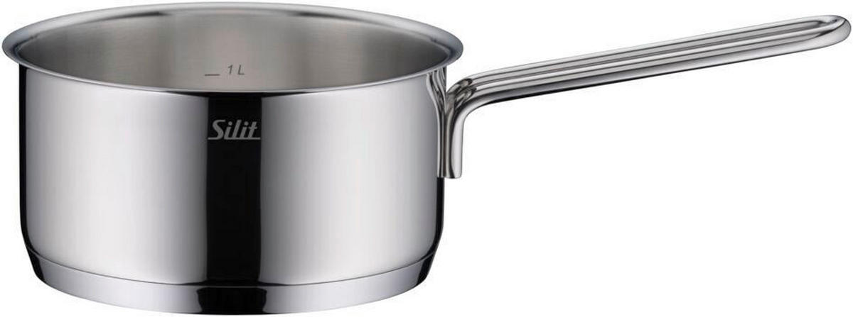 STIELKASSEROLLE Extra Cook 2L L  - Edelstahlfarben, Basics, Metall (32,5/17,8/9,3cm) - Silit