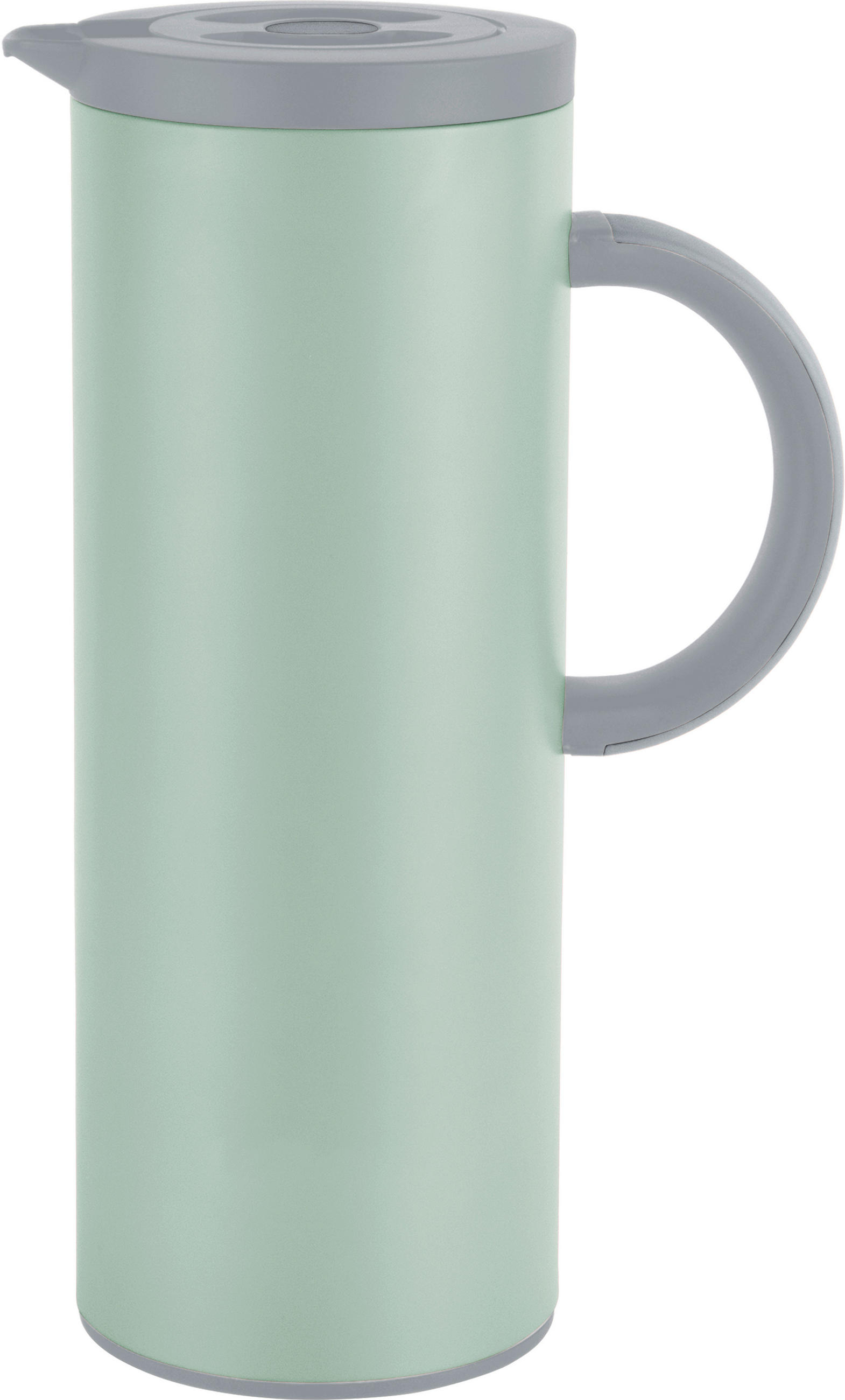 ISOLIERKANNE 1 l  - Hellgrau/Mintgrün, Trend, Glas/Kunststoff (1l) - Homeware Profession.