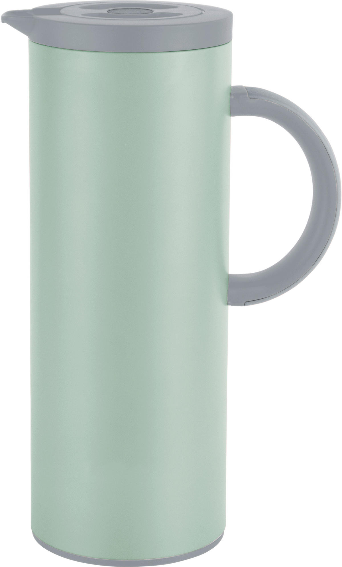 ISOLIERKANNE 1 L  - Hellgrau/Mintgrün, Trend, Glas/Kunststoff (1l) - Homeware Profession.