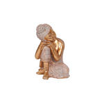 BUDDHA 17/24/15,5 cm  - Goldfarben/Weiß, LIFESTYLE, Kunststoff (17/24/15,5cm) - Ambia Home