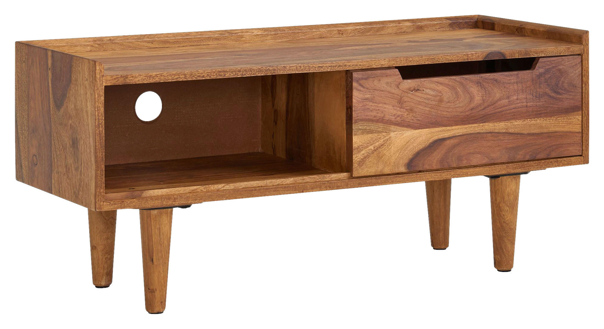 LOWBOARD  in 95/44/34 cm  - Sheeshamfarben, MODERN, Holz (95/44/34cm) - MID.YOU