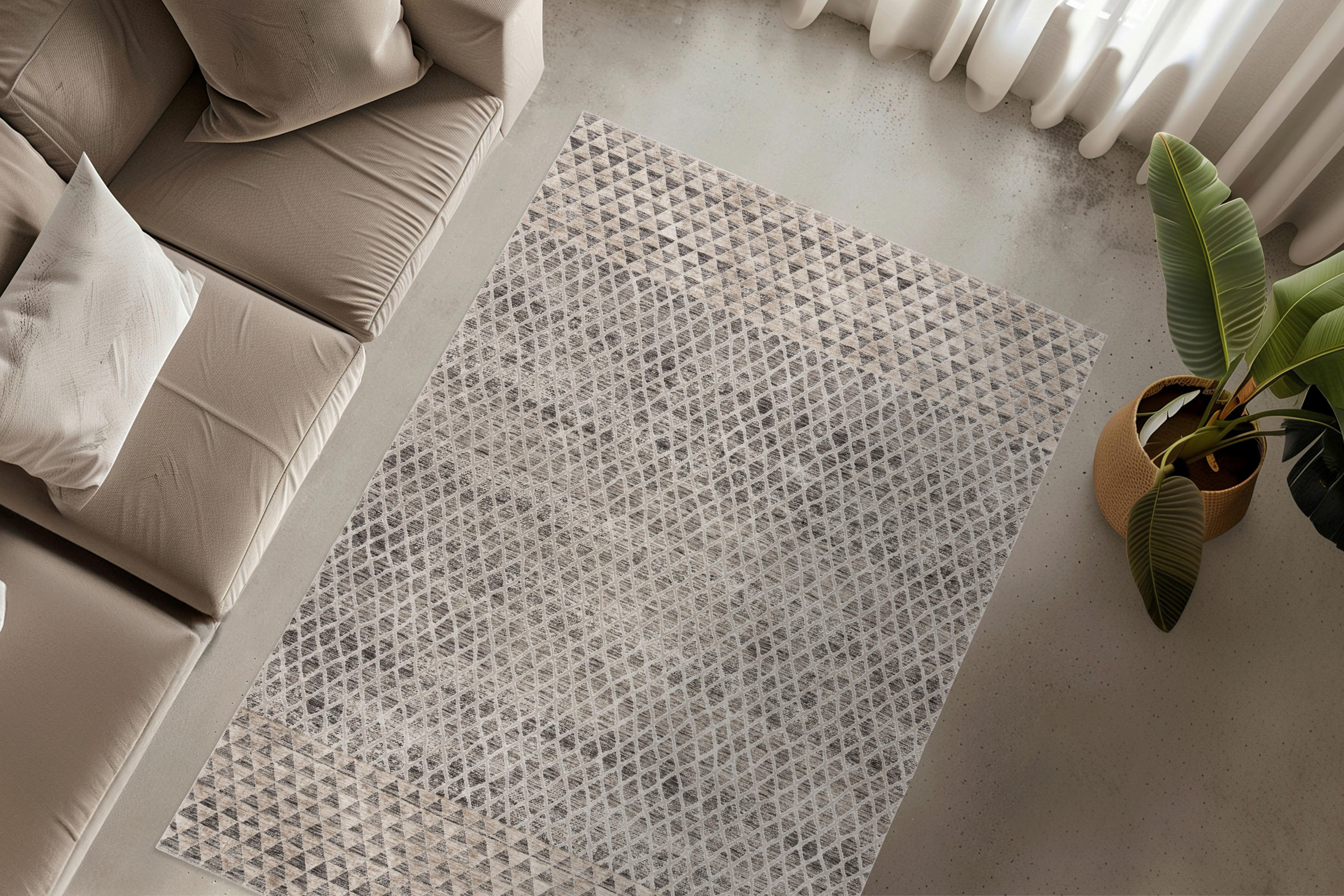WEBTEPPICH 80/150 cm My Bella Grau  - Grau, Design, Textil (80/150cm) - Obsession