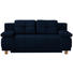 BOXSPRINGSOFA in Textil Blau - Chromfarben/Blau, MODERN, Textil/Metall (202/92/104cm) - Novel BOXSPRINGSOFA in Textil Blau - Chromfarben/Blau, MODERN, Textil/Metall (202/92/104cm) - Novel