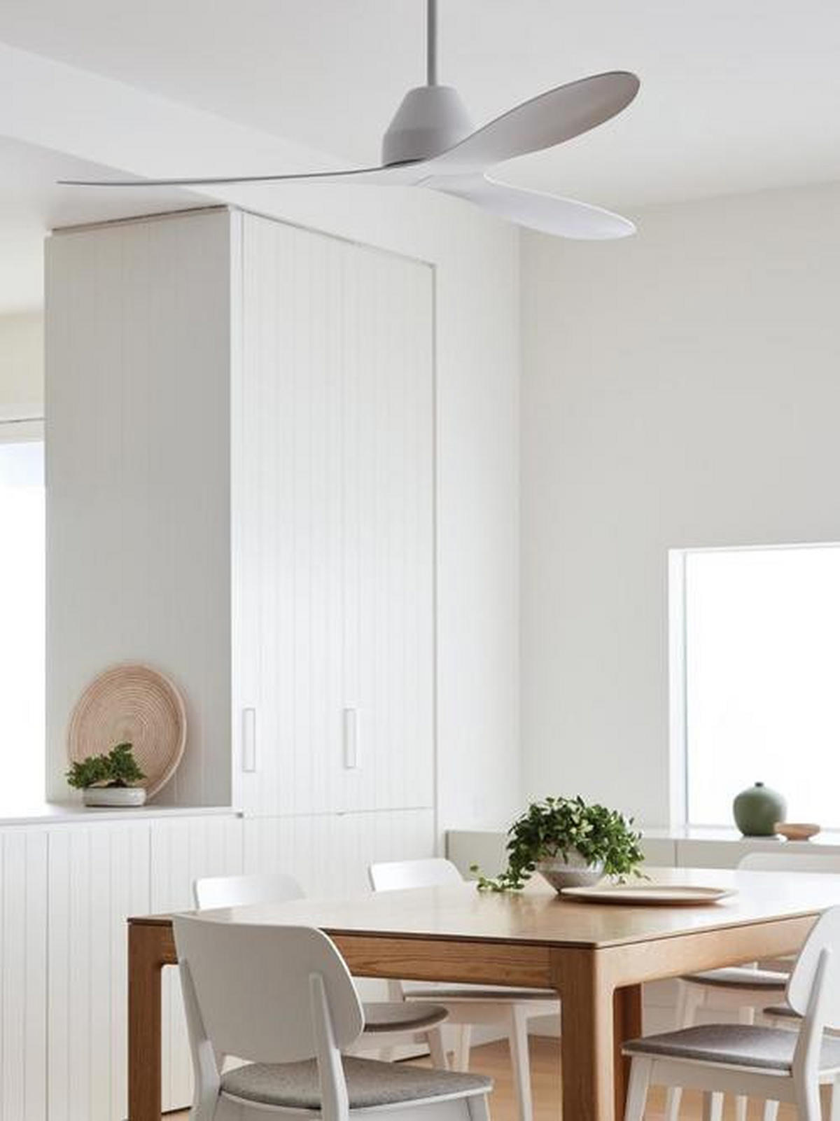DECKENVENTILATOR  142/27 cm    - Weiss, Basics, Kunststoff (142/27cm)