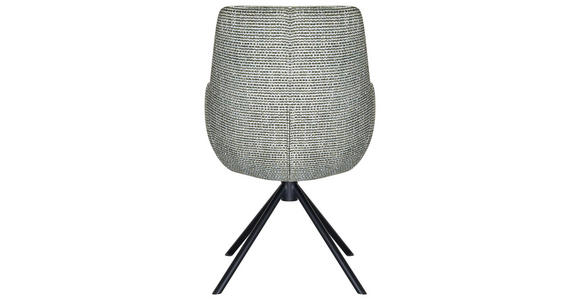 ARMLEHNSTUHL  Stoffauswahl, Sitzfläche 360° drehbar Webstoff  - Schwarz/Grün, Design, Textil/Metall (59/91/69cm) - Novel