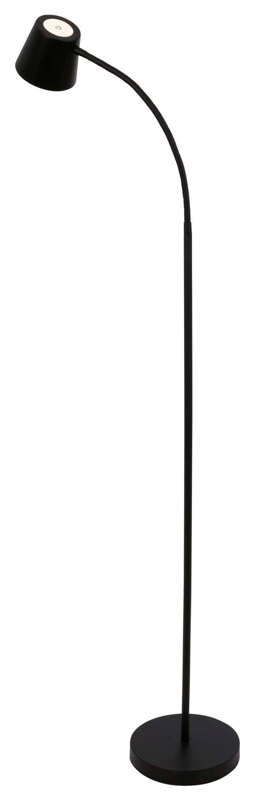 AKKU-STEHLEUCHTE 21/126 cm    - Schwarz, Design, Kunststoff/Metall (21/126cm)