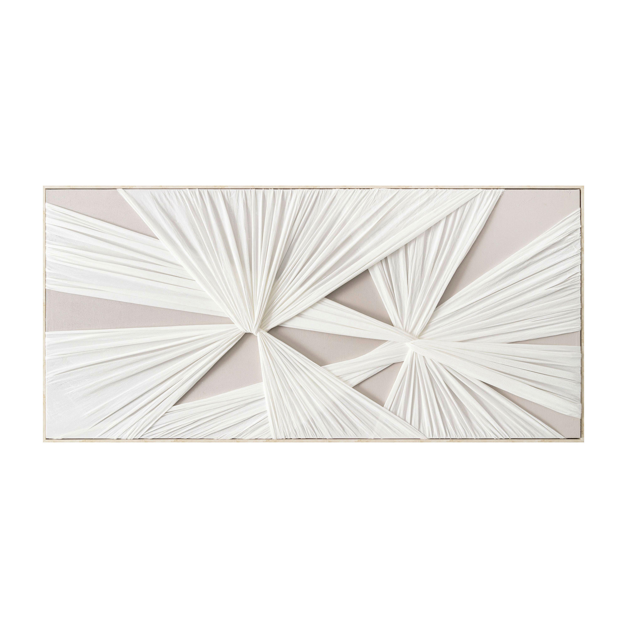 ÖLGEMÄLDE Abstraktes 150/70 cm  - Weiß/Naturfarben, Design, Holz/Kunststoff (150/70cm) - Monee