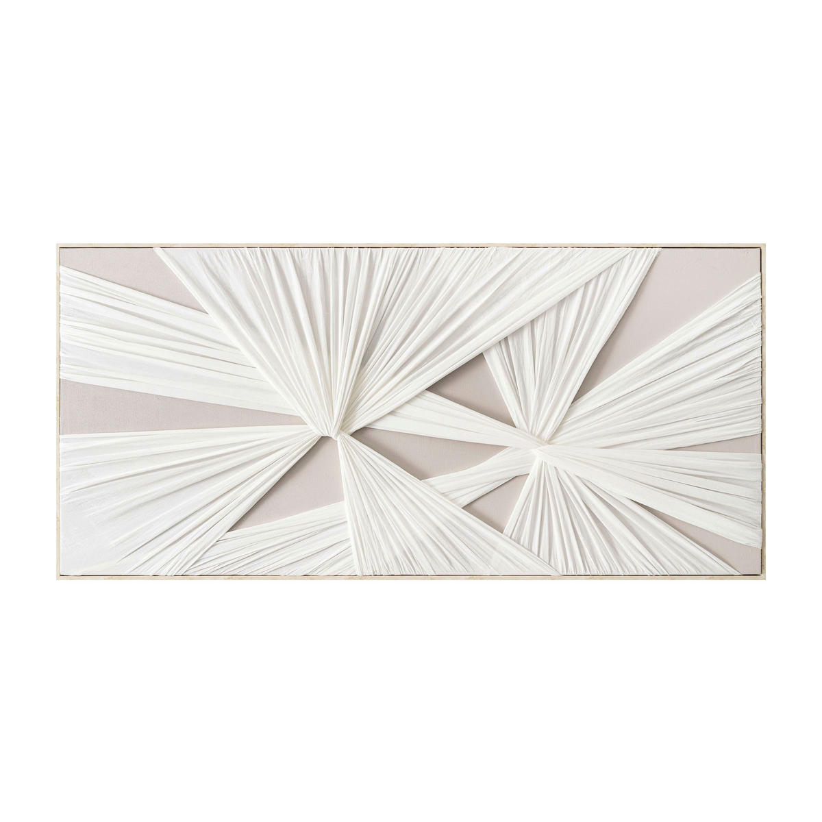 ÖLGEMÄLDE Abstraktes 150/70 cm  - Weiß/Naturfarben, Design, Holz/Kunststoff (150/70cm) - Monee