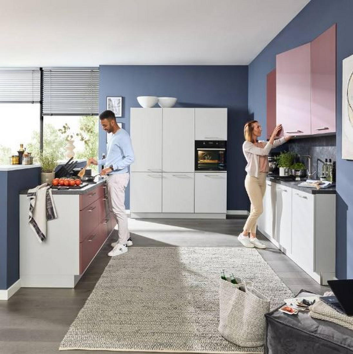 BEÉPÍTHETŐ KONYHA - fehér, Design, faalapú anyag - Dieter Knoll