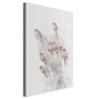 LEINWANDBILD Abstraktes, Blumen 40/60/1.2 cm  - Beige/Grauweiß, Basics, Holzwerkstoff/Textil (40/60/1.2cm) - artgeist