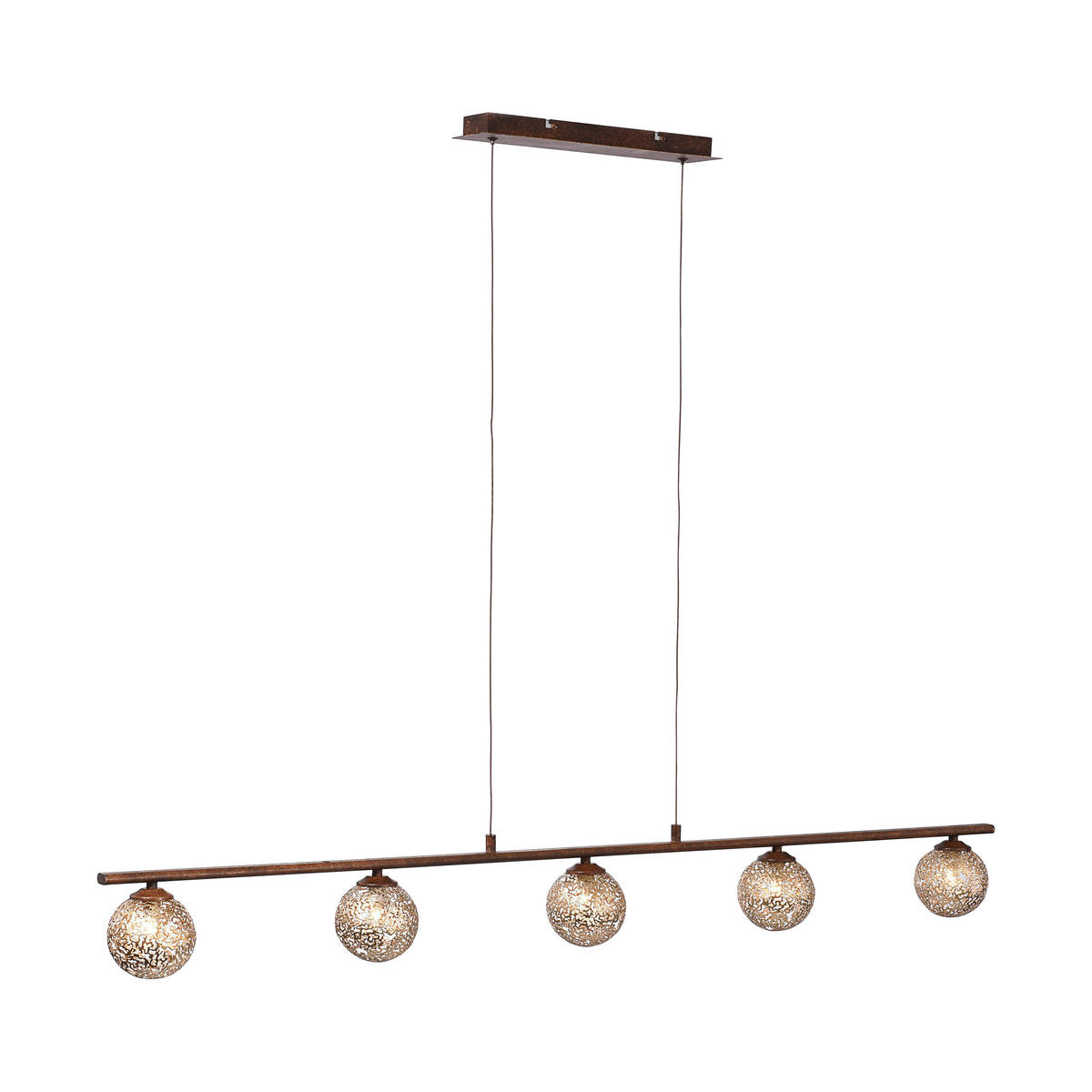 HÄNGELEUCHTE 132/8,5/150 cm  - Rostfarben, LIFESTYLE, Metall (132/8,5/150cm)