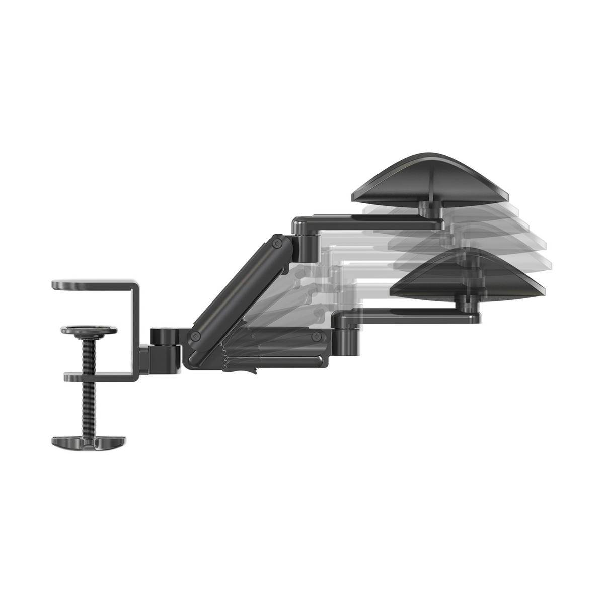 ARMSTÖD - svart, Modern, läder/plast (40,4/7,5/11cm) - MID.YOU