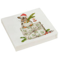 Serviette XMAS  33/33 cm   - Multicolor, Papier (33/33cm)
