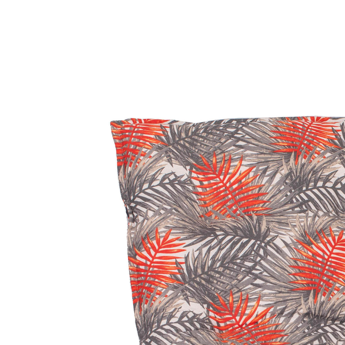 LIEGENAUFLAGE in Grau Blätter  - Grau, Basics, Textil (193/60/6cm) - Gardenson