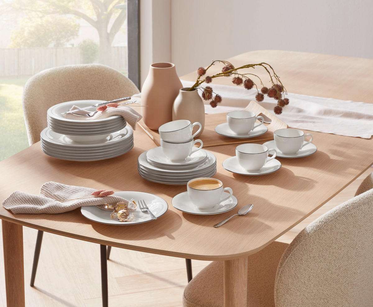 KAVNI SERVIS  Grey Lines  18-delni      - siva/bela, Konvencionalno, keramika - Villeroy & Boch