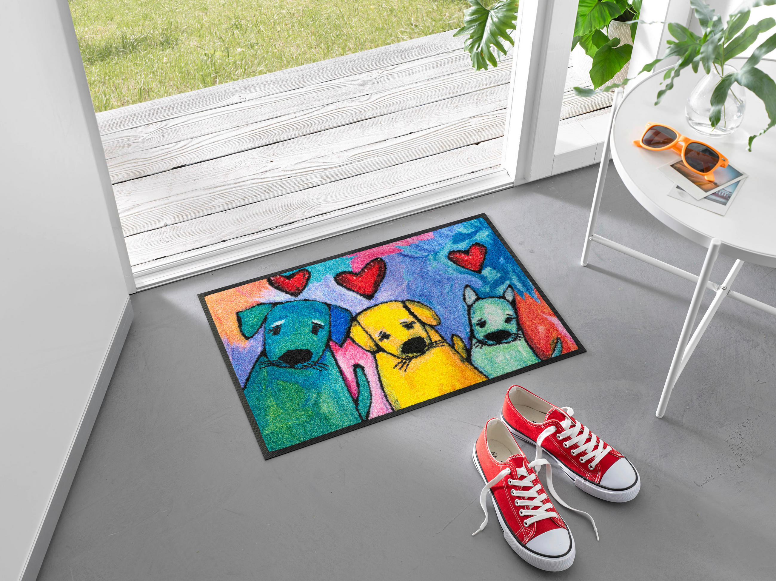 DVEŘNÍ ROHOŽKA, 40/60 cm, vícebarevná - vícebarevná, Konvenční, textil/plast (40/60cm) - Esposa