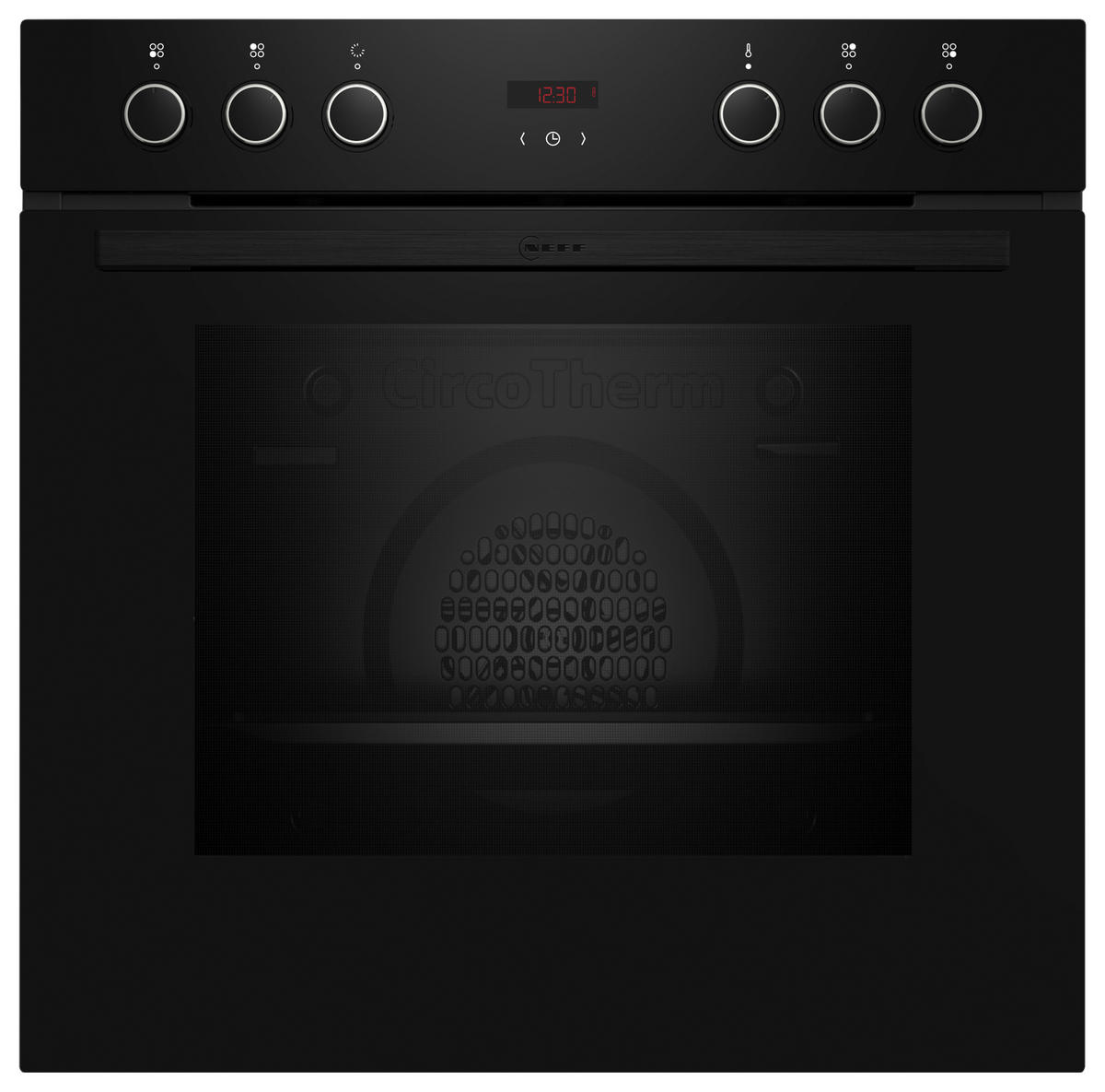 HERDSET EX4B0  - Edelstahlfarben/Schwarz, Basics, Glas/Metall (59,4/59,5/54,8cm) - Neff