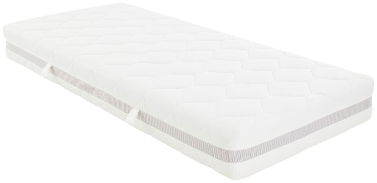 VISCOMATRATZE FEMINA NOVA H3 90/200 cm Höhe ca. 22 cm 5 -Zonen - Weiß, Textil (90/200cm) - Primatex Deluxe