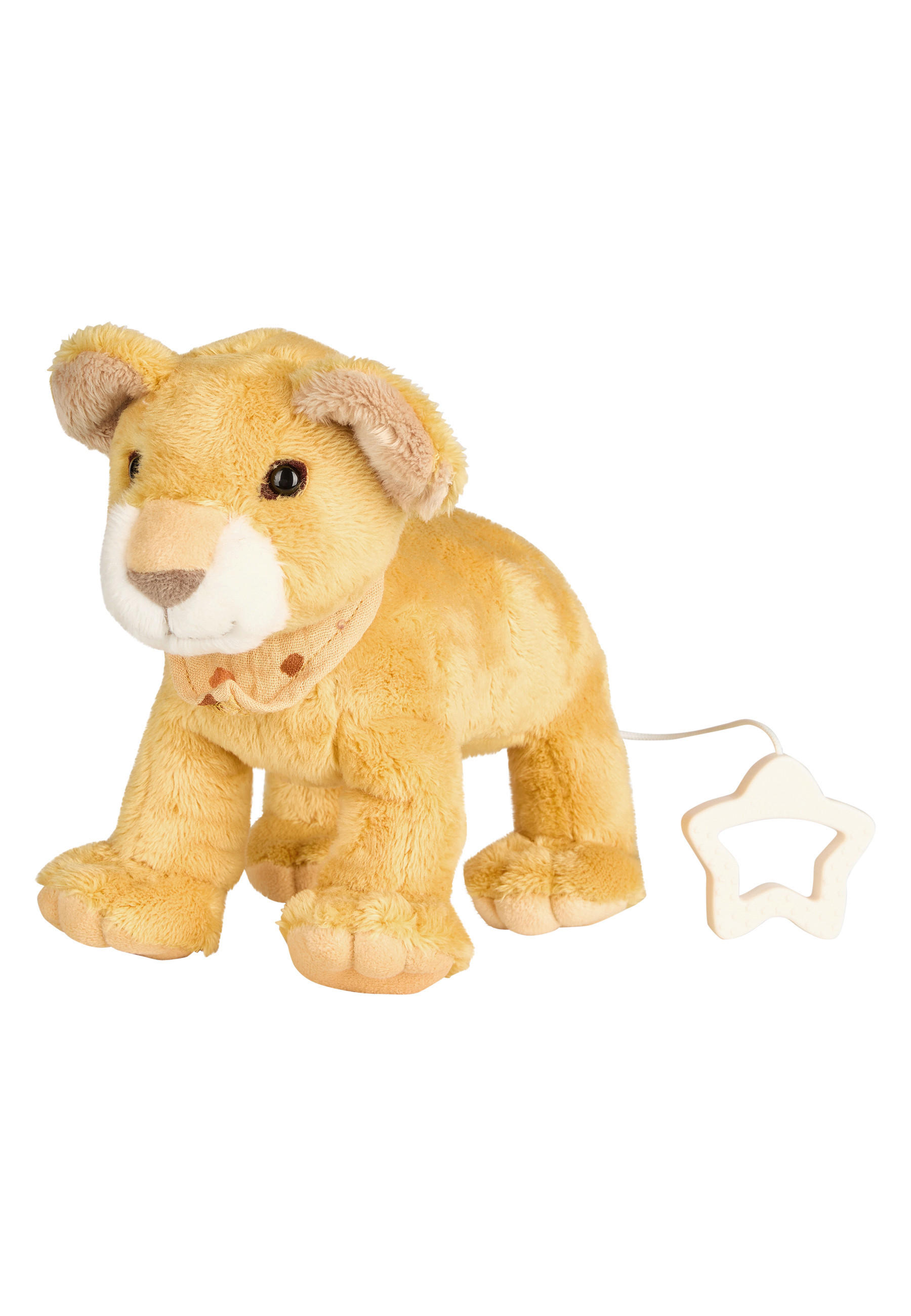 SPIELUHR Löwe Leo  - Hellgelb, Basics, Textil (21/18/8cm) - Sterntaler