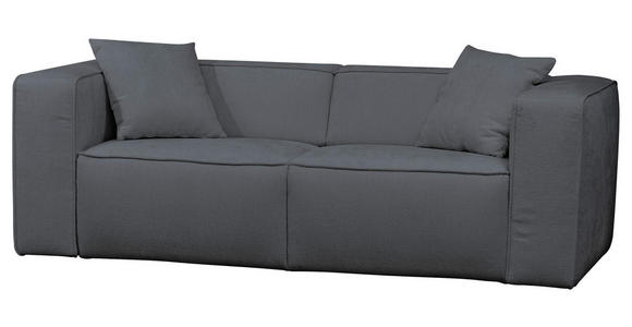 SCHLAFSOFA  in Chenille Blau, Dunkelgrau  - Blau/Dunkelgrau, Design, Kunststoff/Textil (227/74/105cm) - Novel