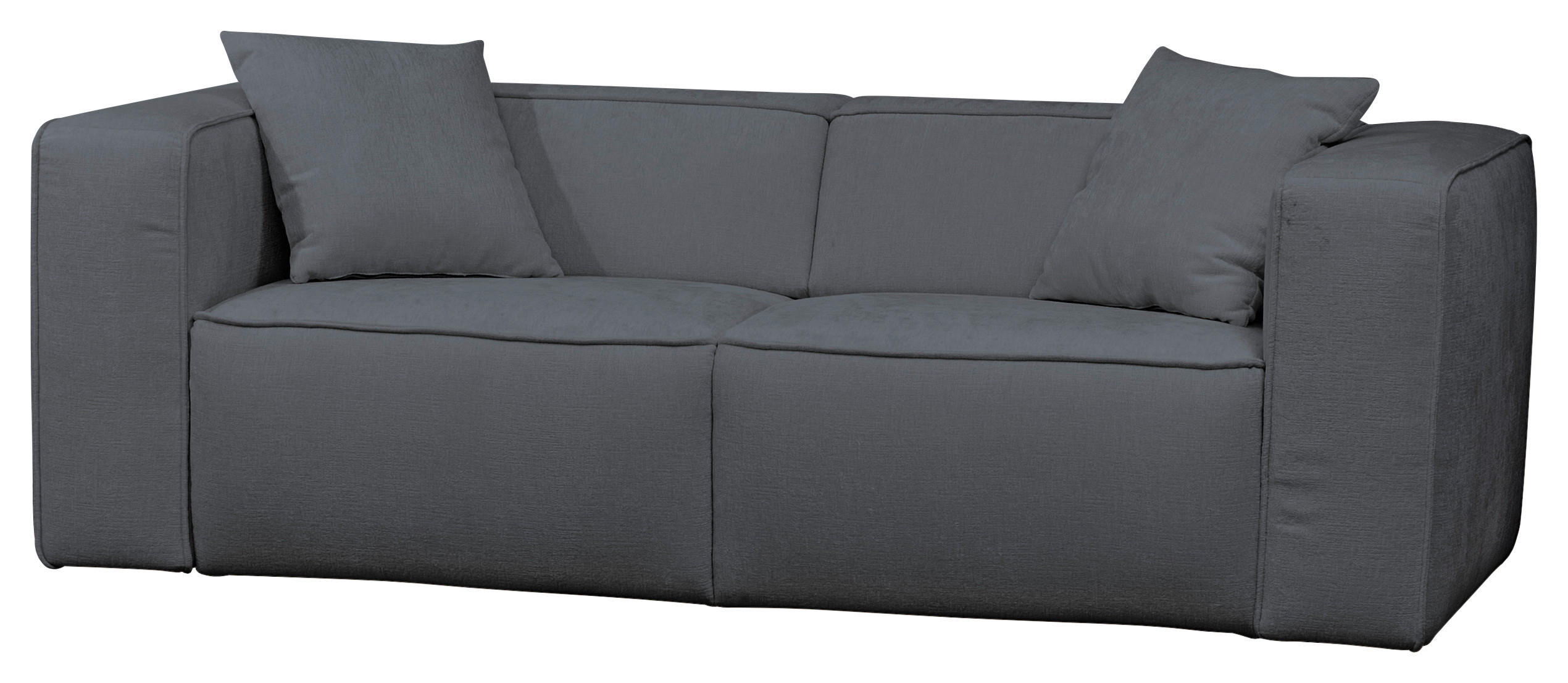 SCHLAFSOFA Chenille Blau, Dunkelgrau  - Blau/Dunkelgrau, Design, Kunststoff/Textil (227/74/105cm) - Novel