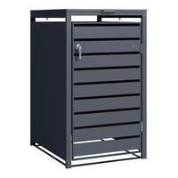 ÚLOŽNÝ BOX 68/80/116 cm   - antracitová, Basics, kov (68/80/116cm) - Ambia Garden