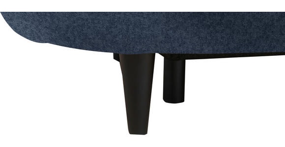 SCHLAFSOFA in Velours Dunkelblau - Schwarz/Dunkelblau, Design, Holz/Textil (213/89/105cm) - Novel