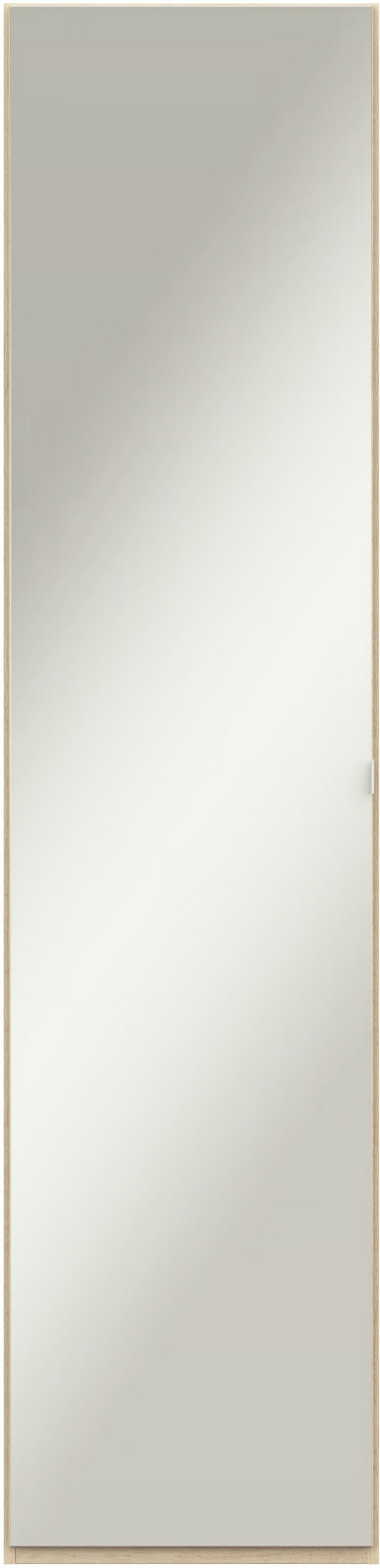 KLEIDERSCHRANK in Eichefarben  - Edelstahlfarben/Eichefarben, Design, Glas/Holzwerkstoff (51,3/213,6/59,3cm) - Cantus