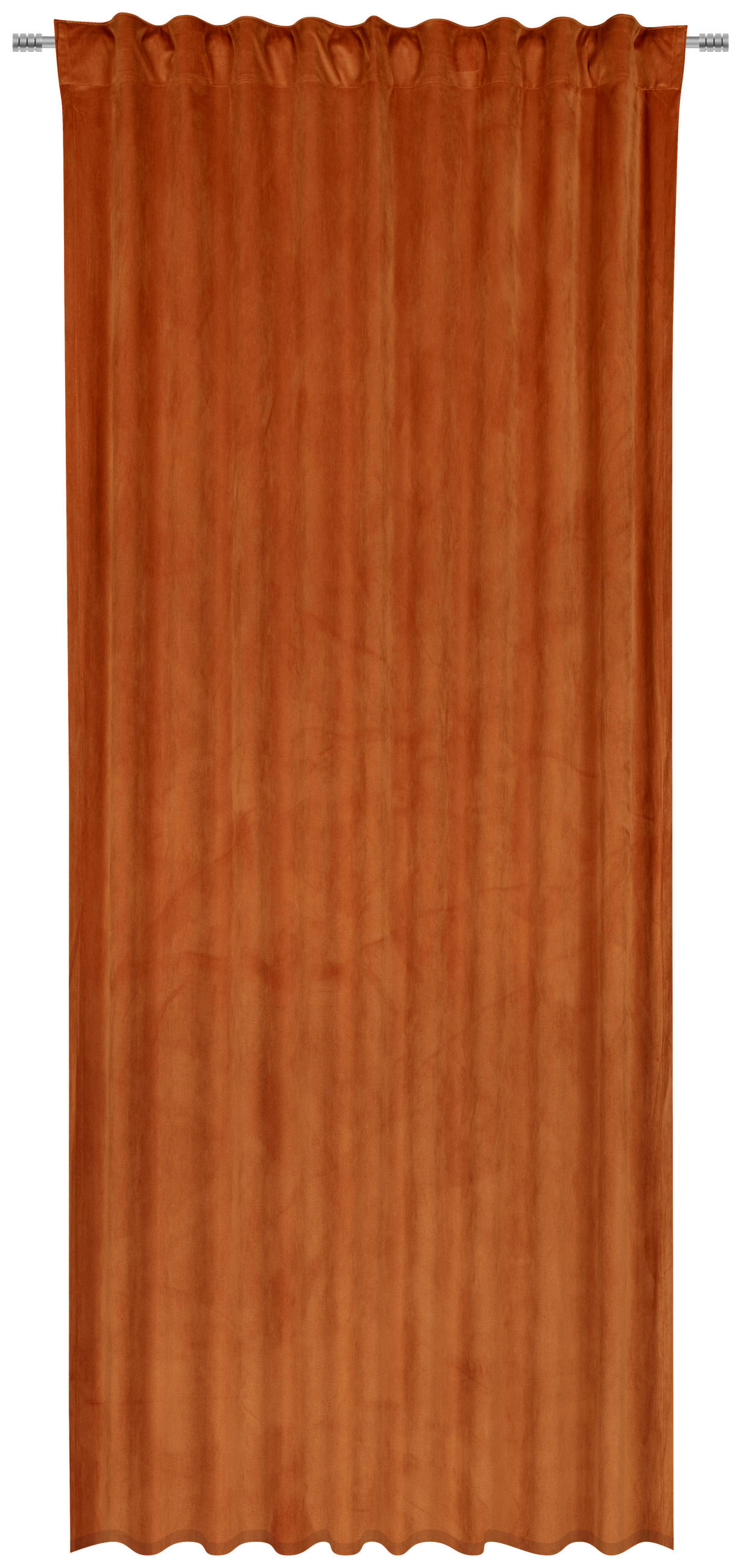 FERTIGVORHANG ZENATO blickdicht 135/245 cm - Terra cotta, KONVENTIONELL, Textil (135/245cm) - Ambiente