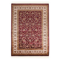 TKANÝ KOBEREC, 160/230 cm, krémová, červená, svetlohnedá - svetlohnedá/krémová, Design, textil (160/230cm)