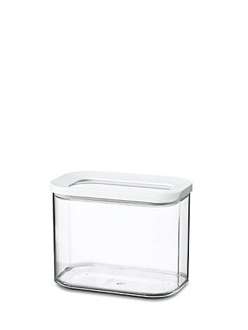 VORRATSDOSE Modula 1 L - Transparent/Weiß, Basics, Kunststoff (14,4/9/11,4cm) - Mepal