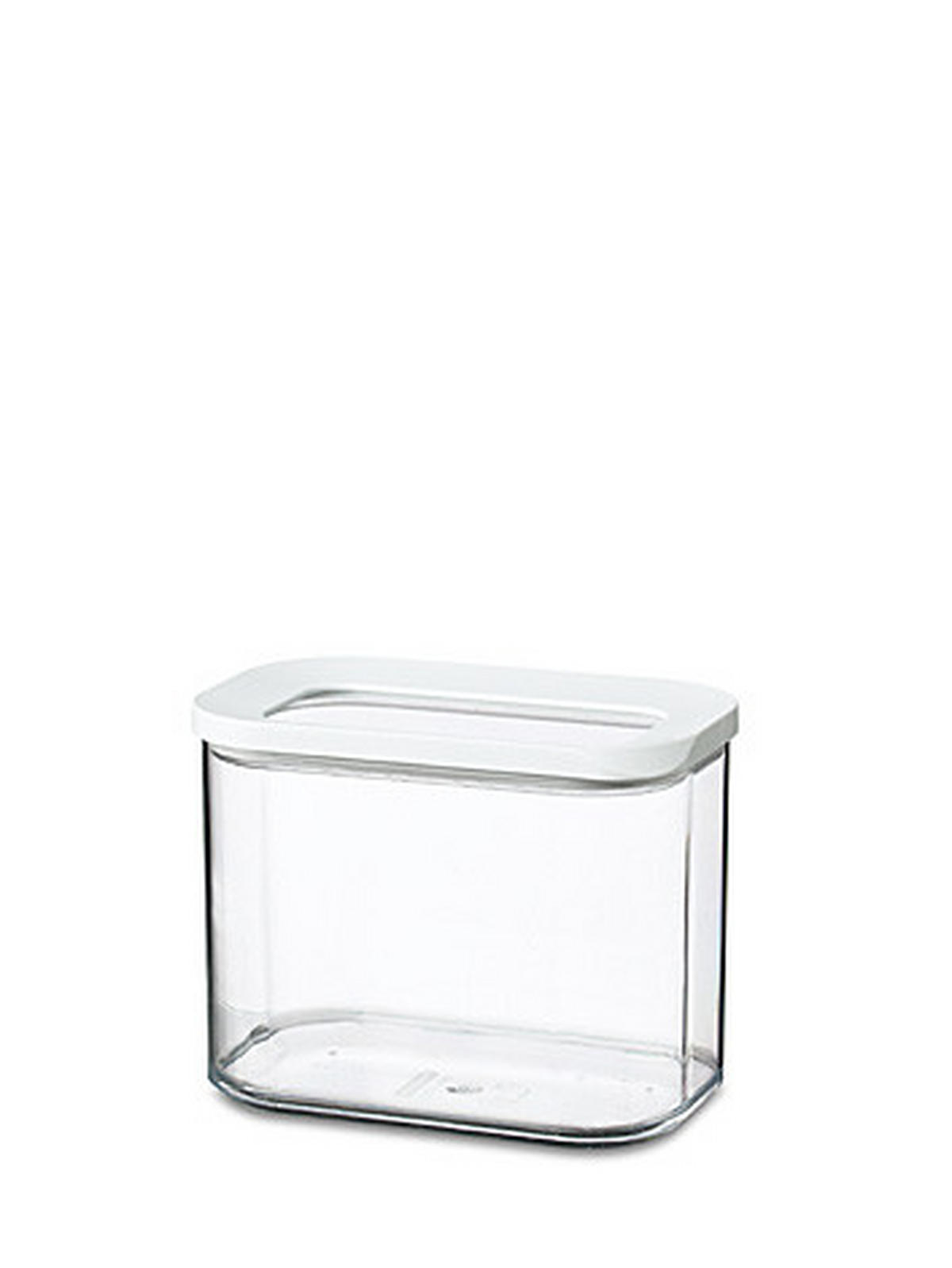 VORRATSDOSE Modula 1 L  - Transparent/Weiß, Basics, Kunststoff (14,4/9/11,4cm) - Mepal