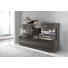 SIDEBOARD Hochglanz, melaminharzbeschichtet Grau - Silberfarben/Grau, Design, Glas/Holz (150/84/38cm) - Carryhome