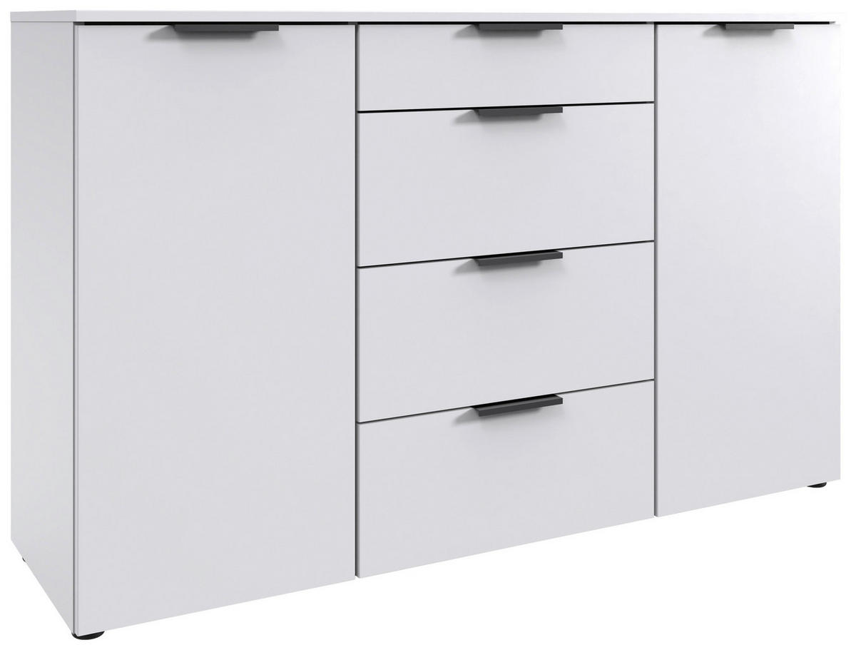 KOMMODE  in 135/92/41 cm  - Graphitfarben/Schwarz, Design, Holzwerkstoff/Kunststoff (135/92/41cm) - Boxxx
